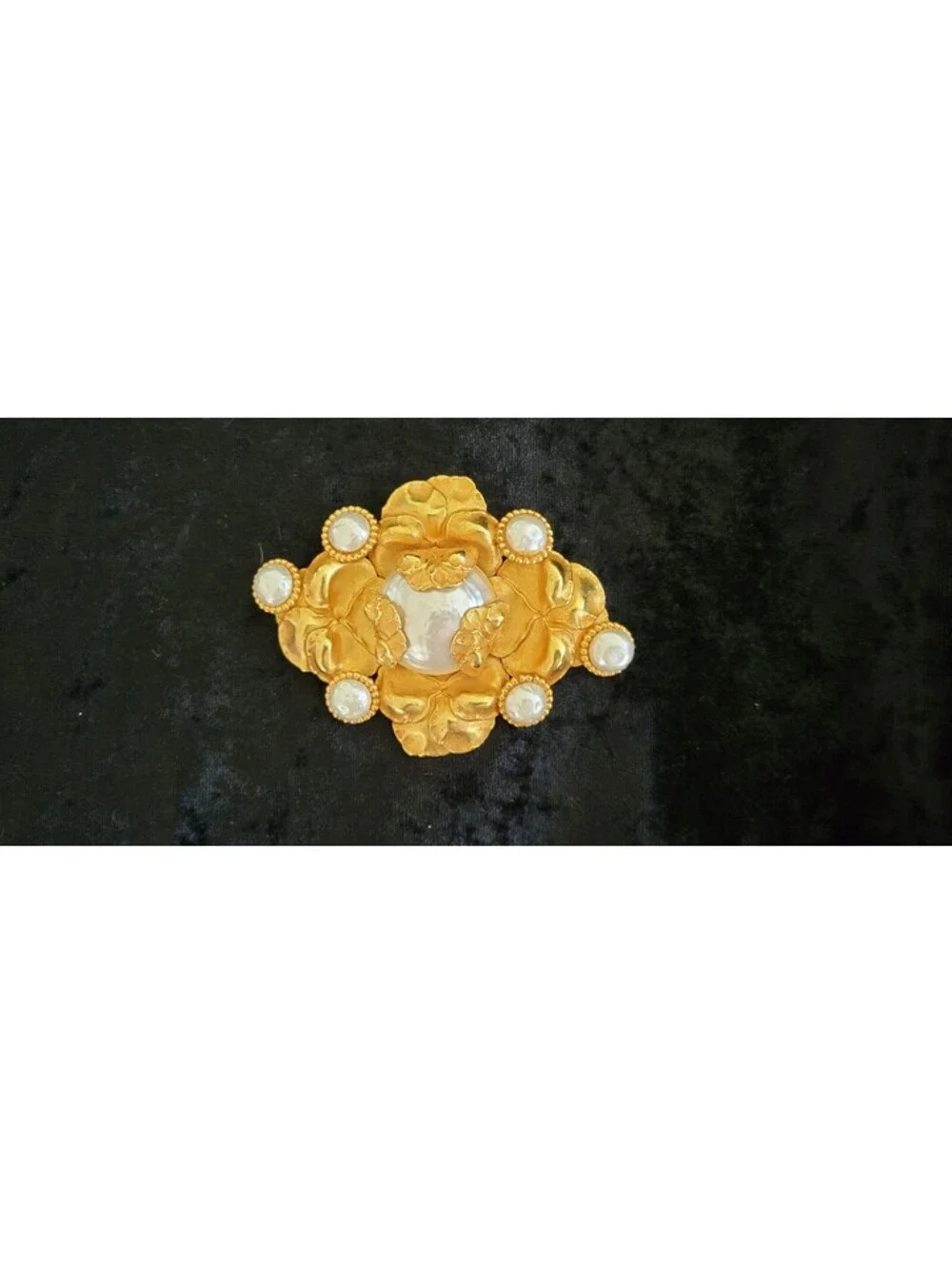 Rare gold-tone brooch by Dominique Aurientis